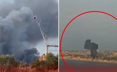 Momenti kur aeroplani i ushtrisë ruse rrëzohet në shkëmb dhe shpërthen në Krimenë e aneksuar