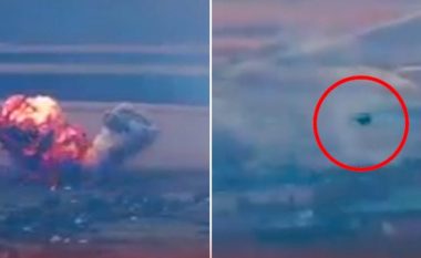 Ukrainasit rrëzojnë aeroplanin luftarak rus, publikohen pamjet e shpërthimit