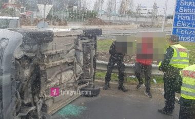 Rrokulliset vetura në rrugën Prishtinë-Ferizaj, katër të lënduar