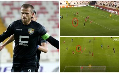 Supergoli i Armend Thaqit ndaj Sivassporit në garë për ‘golin më të mirë të javës’ në Ligën e Konferencës