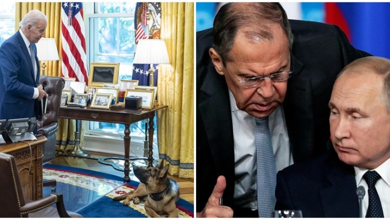 Lavrov kërkon takim mes liderëve amerikan e rus për Ukrainën, Biden i përgjigjet tërthorazi me një imazh të qenit