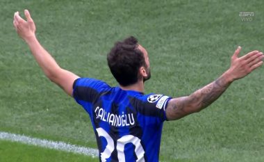Përfundon pjesa e parë, Inter 1-0 Barcelona: Gol i bukur nga Calhanoglu