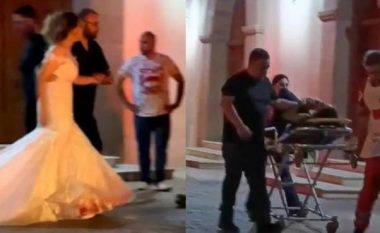Nusja me fustan të gjakosur pasi dhëndri qëllohet për vdekje në Meksikë – vrasësi mund të ketë shkuar në dasmë të gabuar!