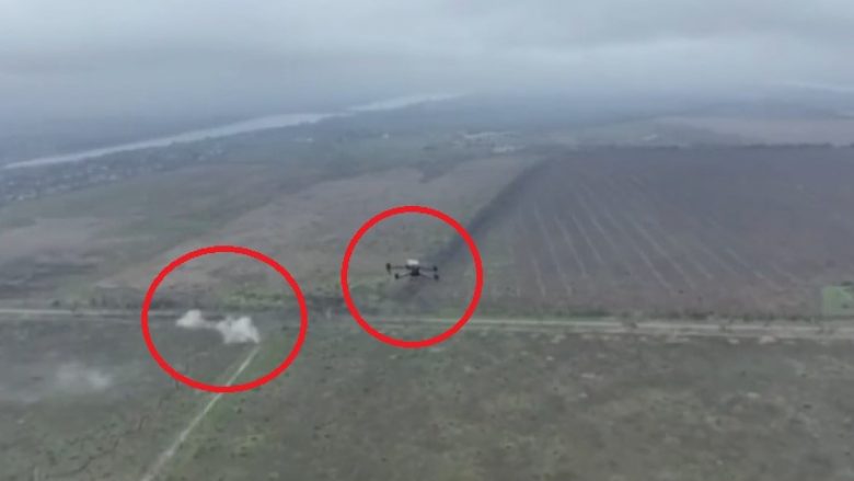 Beteja e parë ajrore e regjistruar në video mes dronit ukrainas dhe rus