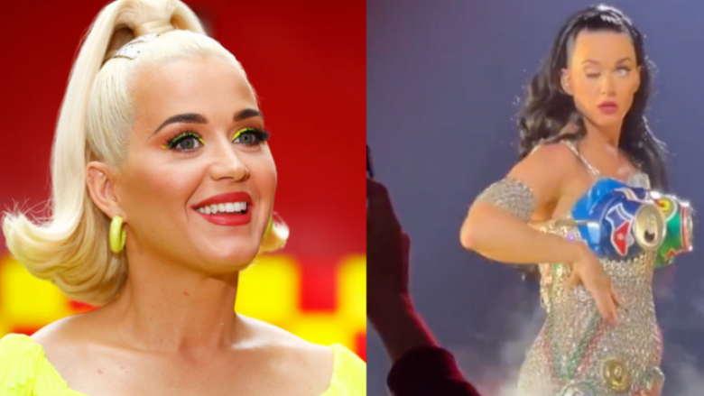 Katy Perry pëson paralizë në fytyrë në një prej performancave të fundit