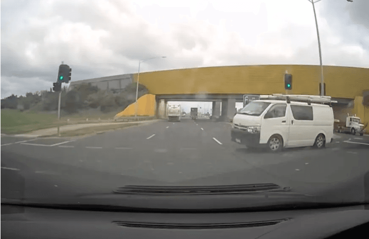 Shocking camera footage shows the moment the driver deliberately ...