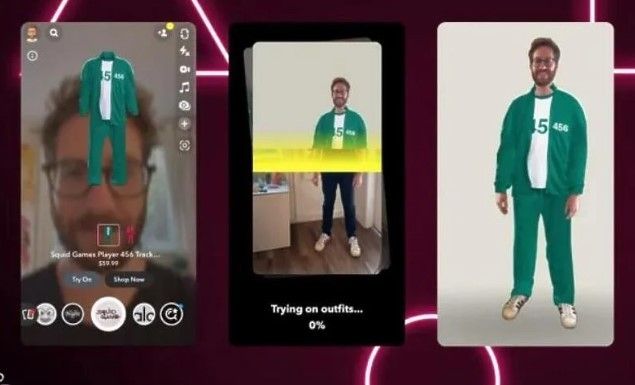 Snapchat allowed users to use filters to try on Halloween costumes