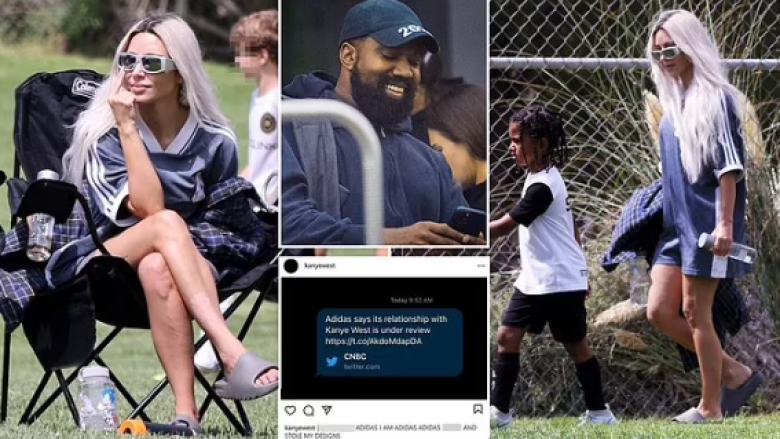 Kim Kardashian shfaqet sportive me veshje Adidas pasi kompania thotë se marrëdhënia e tyre me Kanye West është nën shqyrtim
