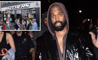 Kanye West shfaqet i paftuar në selinë e Skechers – drejtuesit e kompanisë e largojnë nga ndërtesa