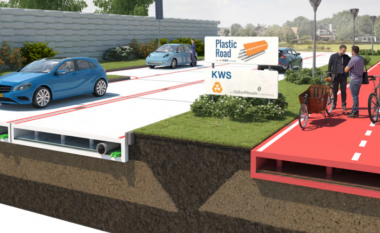 Në Holandë hapen rrugët plastike nga shishet e ricikluara