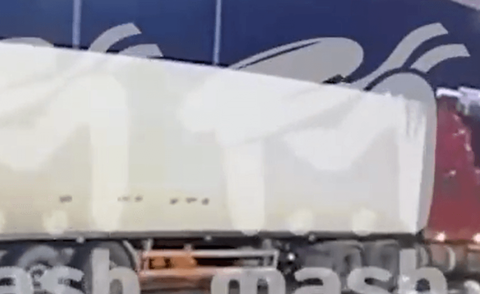 The footage is believed to show the truck that is supposed to have