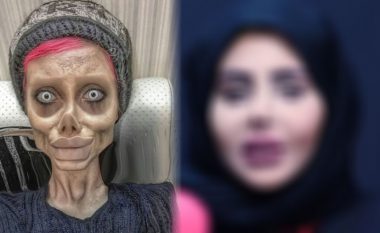 Iraniania e quajtur si ‘Zombie Angelina Jolie’ tregon fytyrën e vërtetë dhe i habit të gjithë