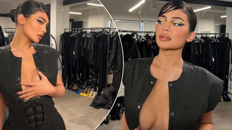 Kylie Jenner ngacmon imagjinatën në pozat me kostumin e “Batman” dhe dekoltenë e hapur