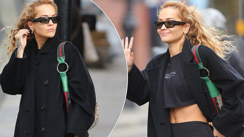 Rita Ora merr vëmendje me format e tonifikuara teksa largohet nga palestra në Londër