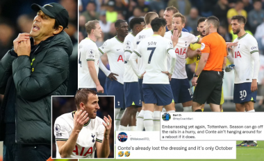 Tifozët e Tottenhamit ‘kryqëzojnë’ Conten me komente pas humbjes nga Newcastle