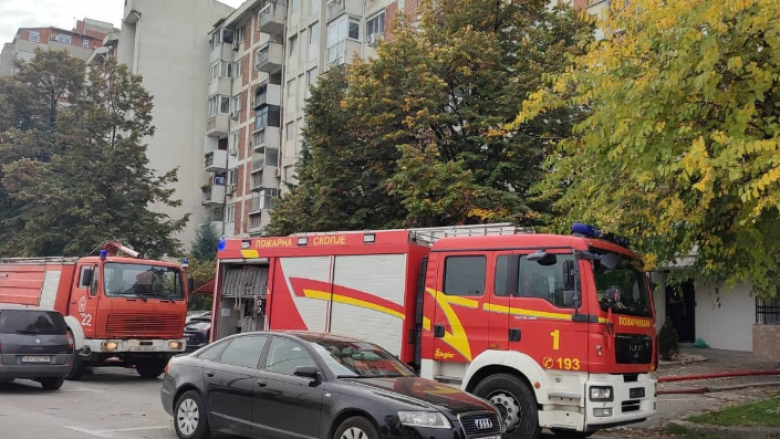 Shkup, një banesë merr flakë pas shpërthimit të bombolës së gazit