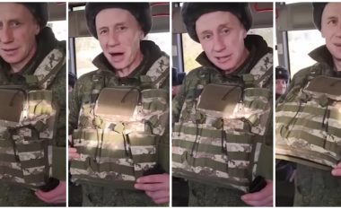 Ushtari rus tallet me eprorët e tij, për pajisjet që i dhanë për të shkuar në luftë: Kjo do të na mbrojë nga plumbat e armëve lodra