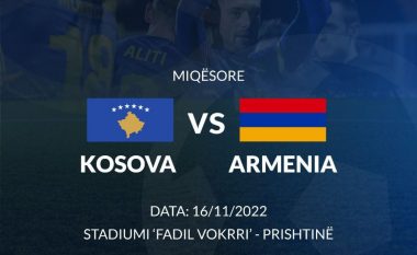 Formacionet zyrtare, Kosovë – Armeni: Tre lojtarë të Superligës startojnë nga minuta e parë, shumë debutime te Dardanët