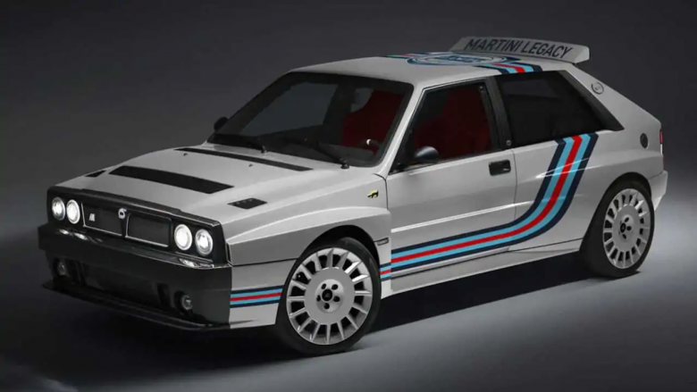 Prezantohet Lancia Delta Futurista e fundit, në të është mbishkrimi ikonik Martini Racing