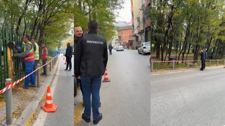Drejtoria e Inspekcionit në Prishtinë me aksion te Parku i Qytetit – nis heqjen e rrethojave dhe lirimin e trotuarit