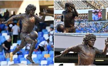 Këmba e zbathur dhe e artë – Napoli prezanton statujën e re të Maradonës