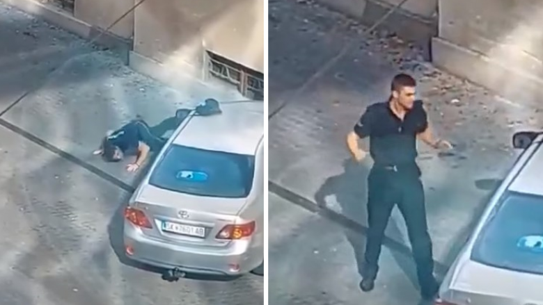 Polici i Maqedonisë kapet duke ushtruar në rrugë, pamjet bëhen virale në internet