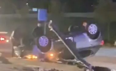 Rrokulliset një veturë në Prizren – tre të lënduar, një në gjendje të rëndë