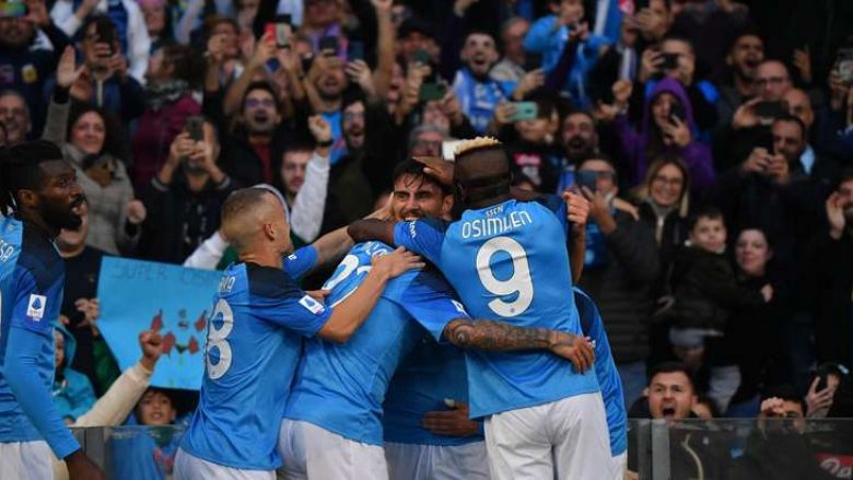 Napoli vazhdon me fitore, mposht Udinesen që i shkaktoi probleme në fund të ndeshjes