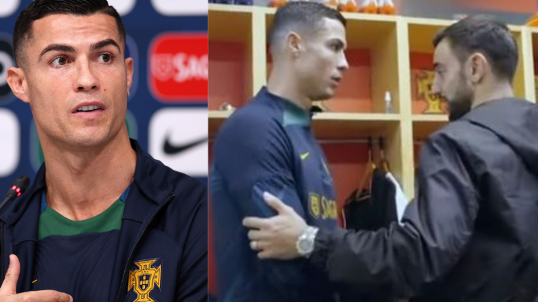Më në fund edhe Ronaldo thyen heshtjen për situatën e shumëpërfolur me Bruno Fernandes