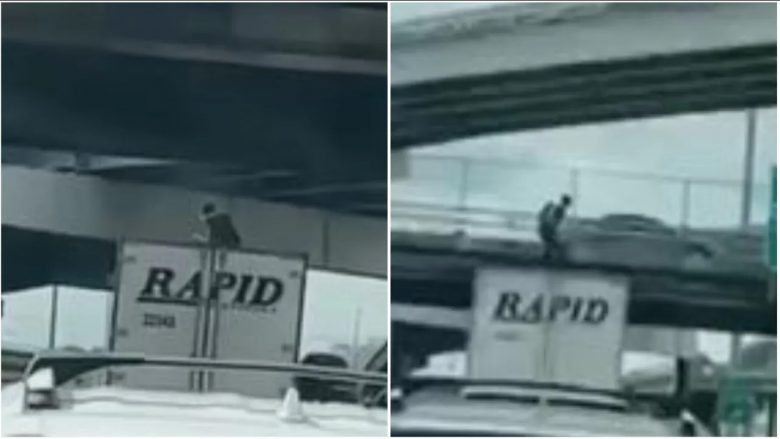 Po vallëzonte mbi rimorkion e kamionit në lëvizje, i riu nga Teksasi nuk e dinte se po i afrohej shtyllës së betonit të urës – përplaset për vdekje