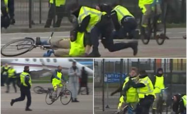Dramë në aeroportin holandez, mbi 500 ambientalistë futen në pistë dhe tentojnë të bllokojnë fluturimet – arrestohen mbi 200 prej tyre