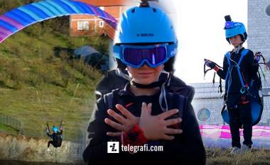 I pasionuar pas sporteve ekstreme, Anuar Neziraj piloti nëntë vjeçar që fluturon i vetëm me parashutë