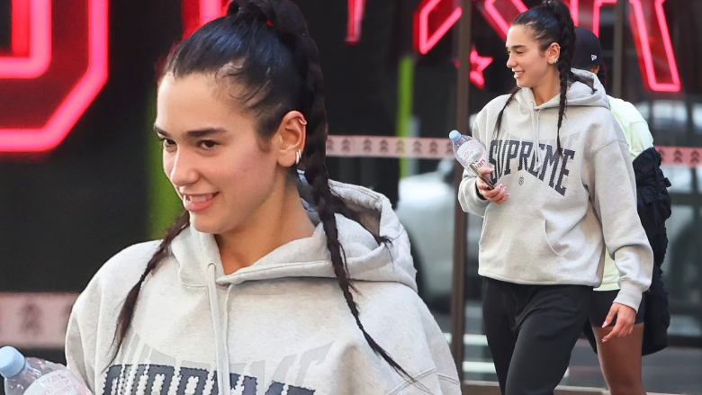 Dua Lipa fotografohet pa makijazh dhe në veshje sportive gjatë qëndrimit në Sydney ku po vazhdon turneun “Future Nostalgia”