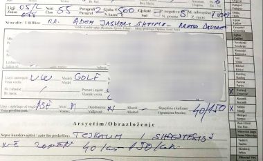 Tejkaloi shpejtësinë, 29 vjeçari gjobitet me 500 euro dhe i merret patentë shoferi për një vit