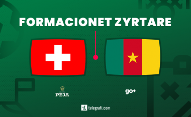 Zvicra luan ndeshjen e parë në Botëror ndaj Kamerunit, Xhaka dhe Shaqiri nga minuta e parë – formacionet zyrtare