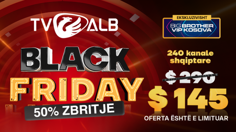 TVALB vjen me supër ofertë, 50% zbritje për Black Friday