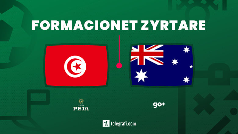 Formacionet zyrtare: Tunizia – Australia