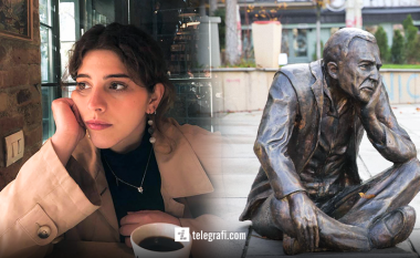 E gdhendi në bronz fotografinë ikonike “Burri që s’luajti vendit”, skulptorja Shala thotë se ndihet krenare për veprën e saj