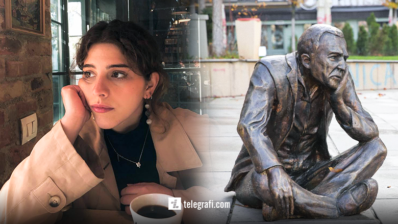 E gdhendi në bronz fotografinë ikonike “Burri që s’luajti vendit”, skulptorja Shala thotë se ndihet krenare për veprën e saj