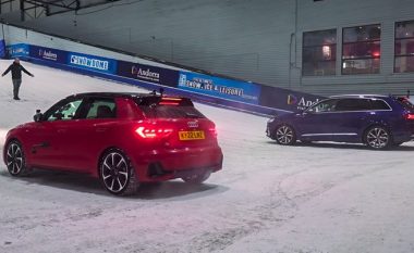 Cila Audi është më i shpejtë në dëborë – A1 me goma të dimrit apo SQ7 me gomat e verës?