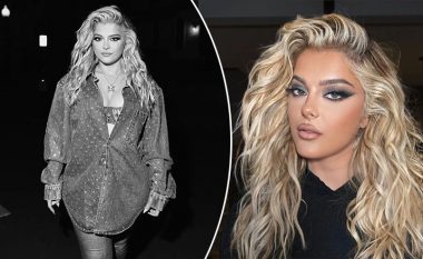 Bebe Rexha mbërrin në Gjermani për MTV EMA 2022, duket atraktive me flokët në stilin kaçurrela