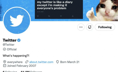 Twitter riaktivizoi shenjën ‘Zyrtare’ me ngjyrë gri për llogaritë e vërteta të cilat janë të verifikuara