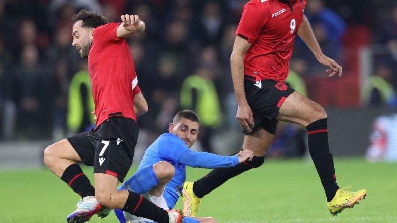 Italia fiton me përmbysje ndaj Shqipërisë që krijoi shumë, goli i Ismajlit nuk mjaftoi