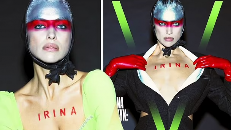Irina Shayk paraqitje unike për “V Magazine”, pozon me emrin e saj të shkruar mbi gjoks
