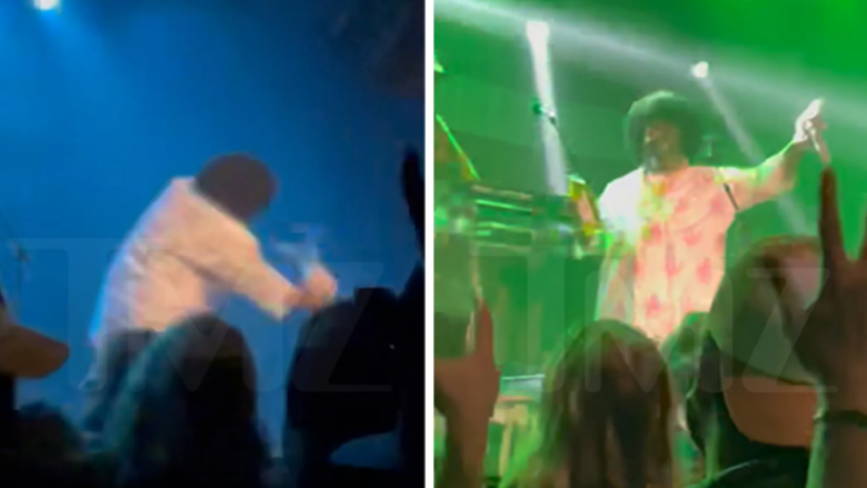 Afroman rrëzohet nga skena gjatë performancës