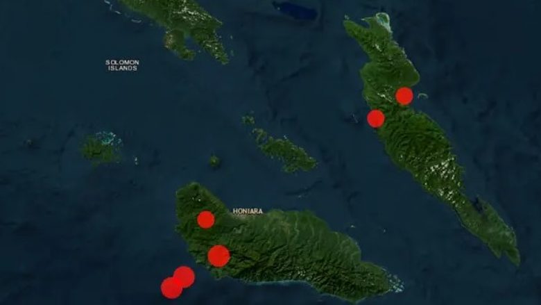Ishujt Solomon: Një tërmet me magnitudë 7.0 godet vendin e Paqësorit