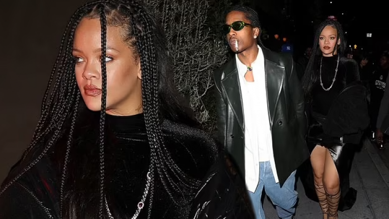 Rihanna merr vëmendje me dukjen teksa shoqërohet nga ASAP Rock gjatë një daljeje në Los Angeles