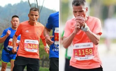 Kinezi 50-vjeçar përfundon maratonën 42 km gjersa konsumonte duhan