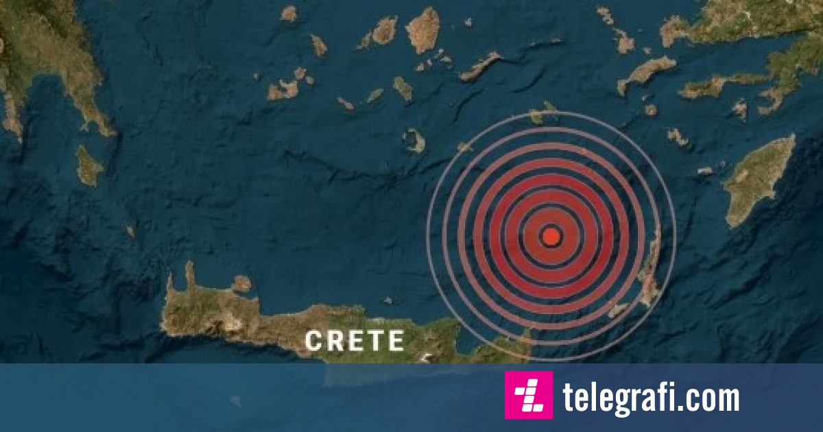 Njerëzit u urdhëruan të lëviznin në ndonjë vend të sigurt pasi tërmeti goditi Kretën