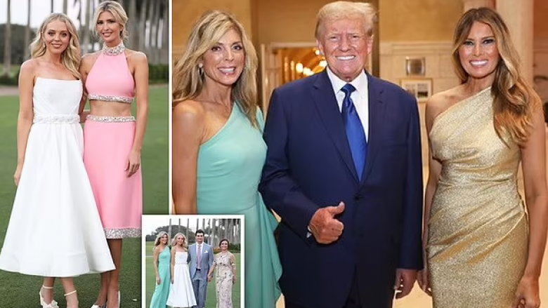 Pak para dasmës së vajzës, Donald Trump pozon përkrah gruas së tij Melania dhe ish-bashkëshortes Marla Maples